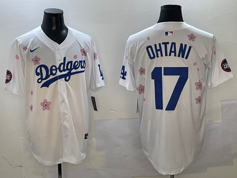 Men's Los Angeles Dodgers Shohei Ohtani #17 White Alternate Jersey